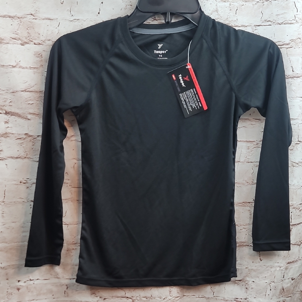 dry fit long sleeve tee boy's small nwt
